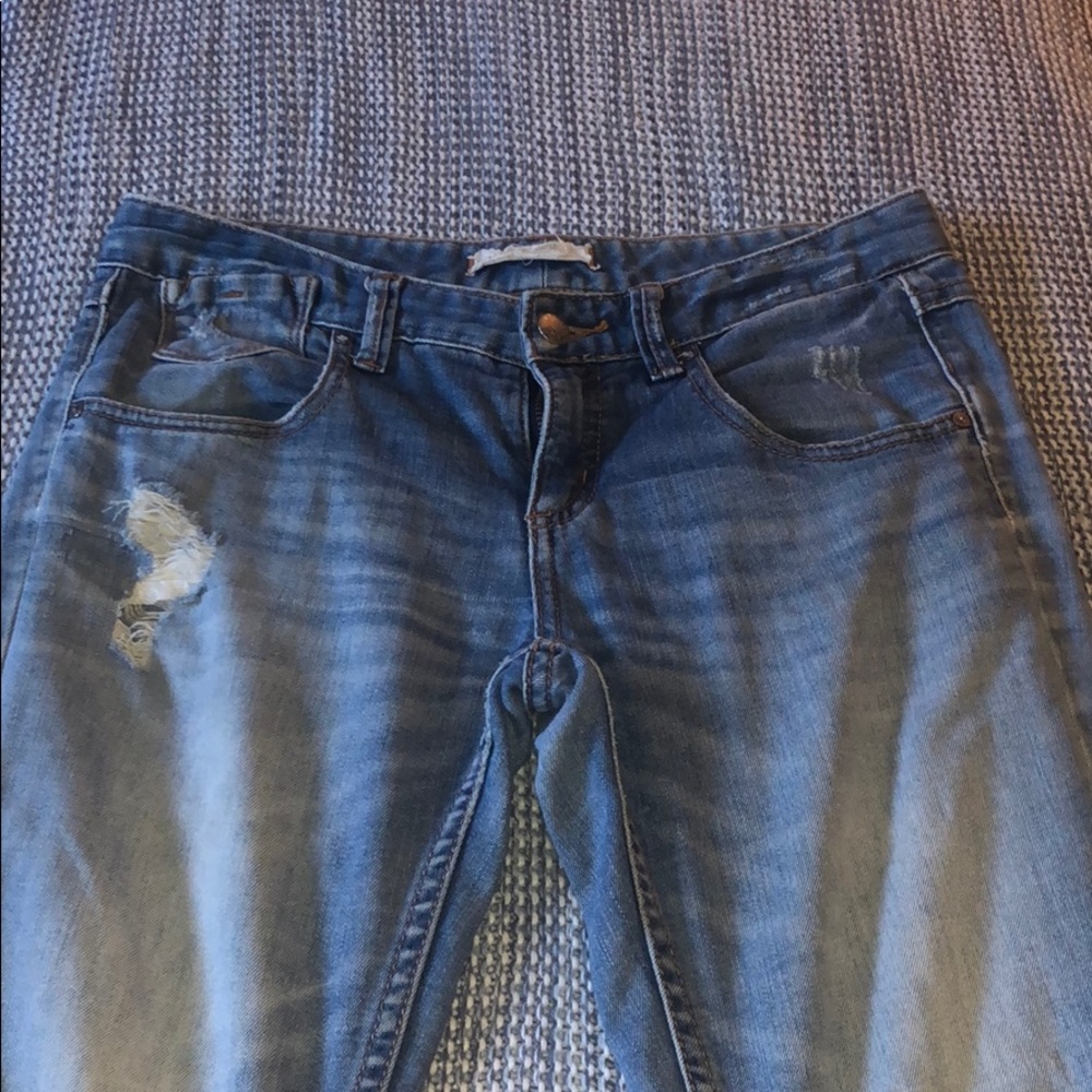 Distressed jeans